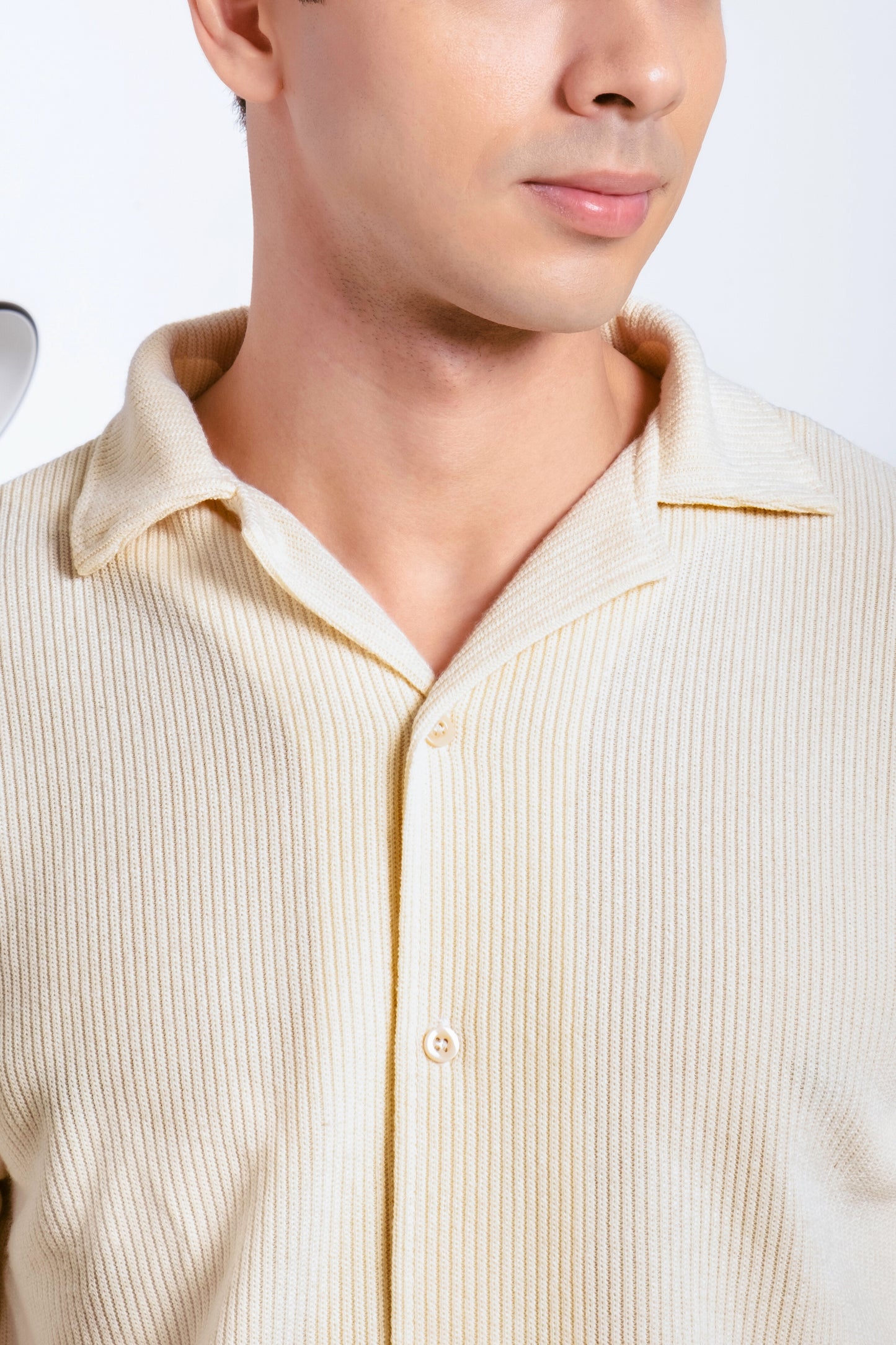 Knitted Shirt - Tuscan Cream