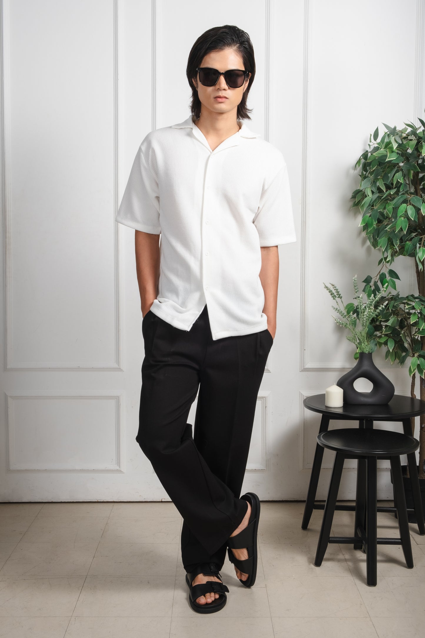 Knitted Shirt - Classic White