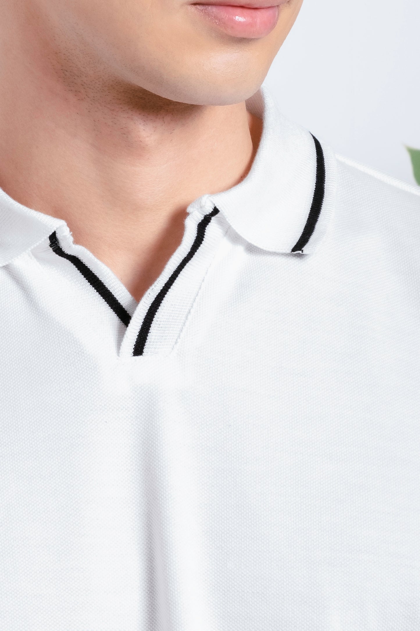 Oxford Knit Polo Shirt - White