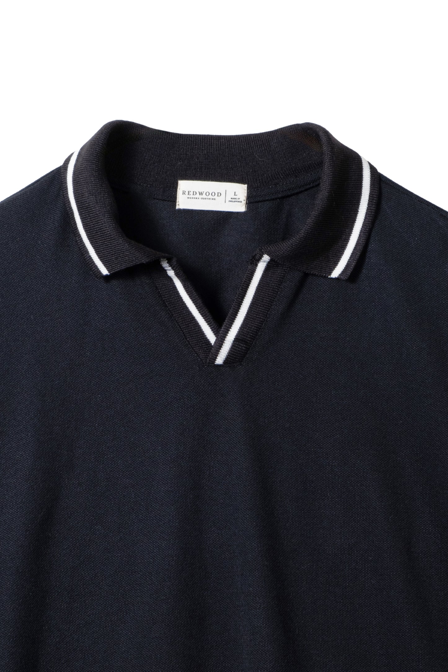 Oxford Knit Polo Shirt - Black