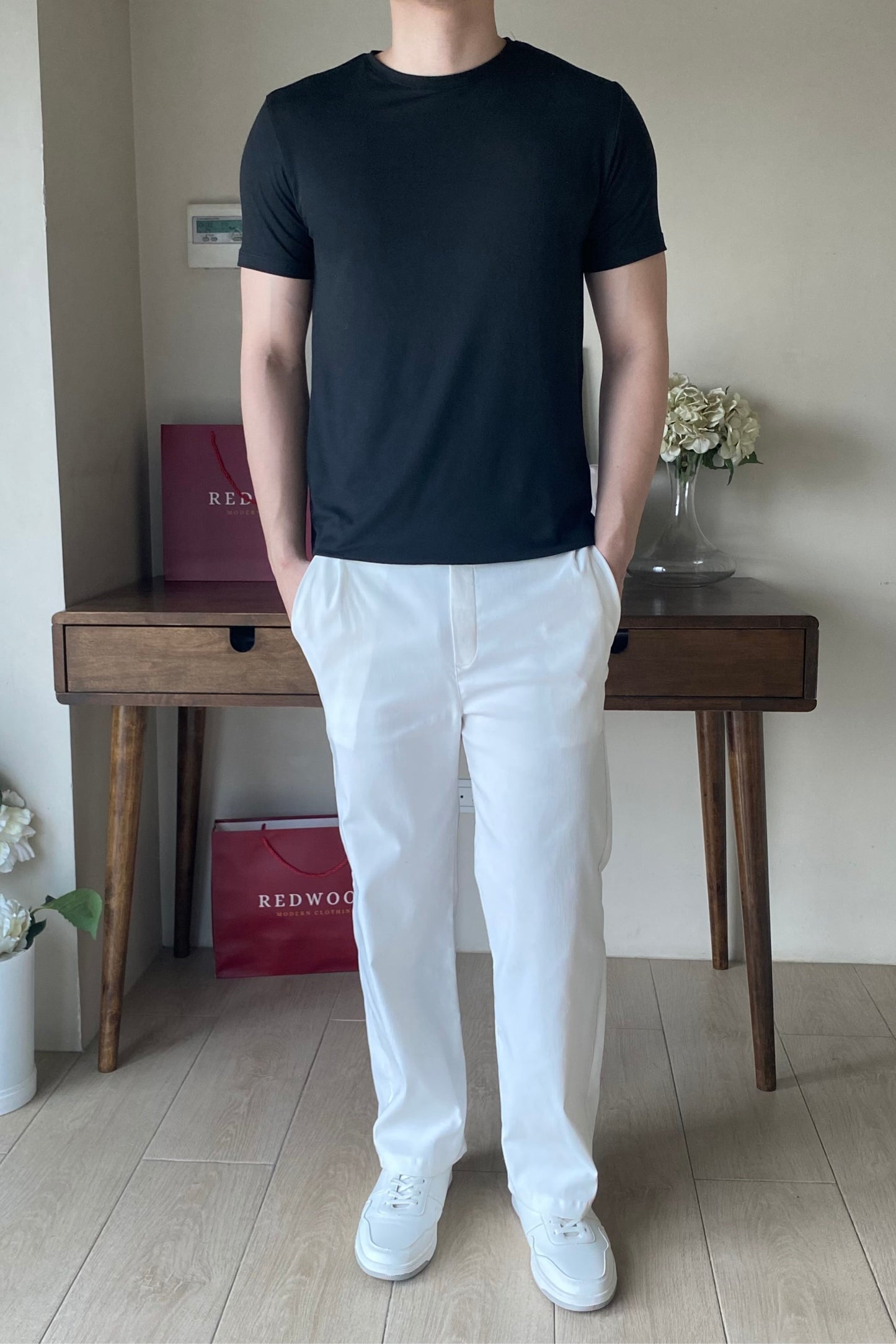 SmartStretch Pants - Classic White