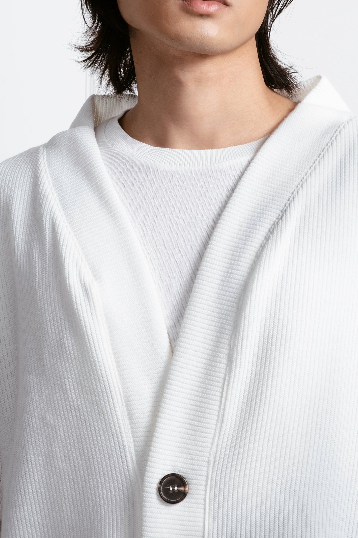 Knitted Cardigan - White