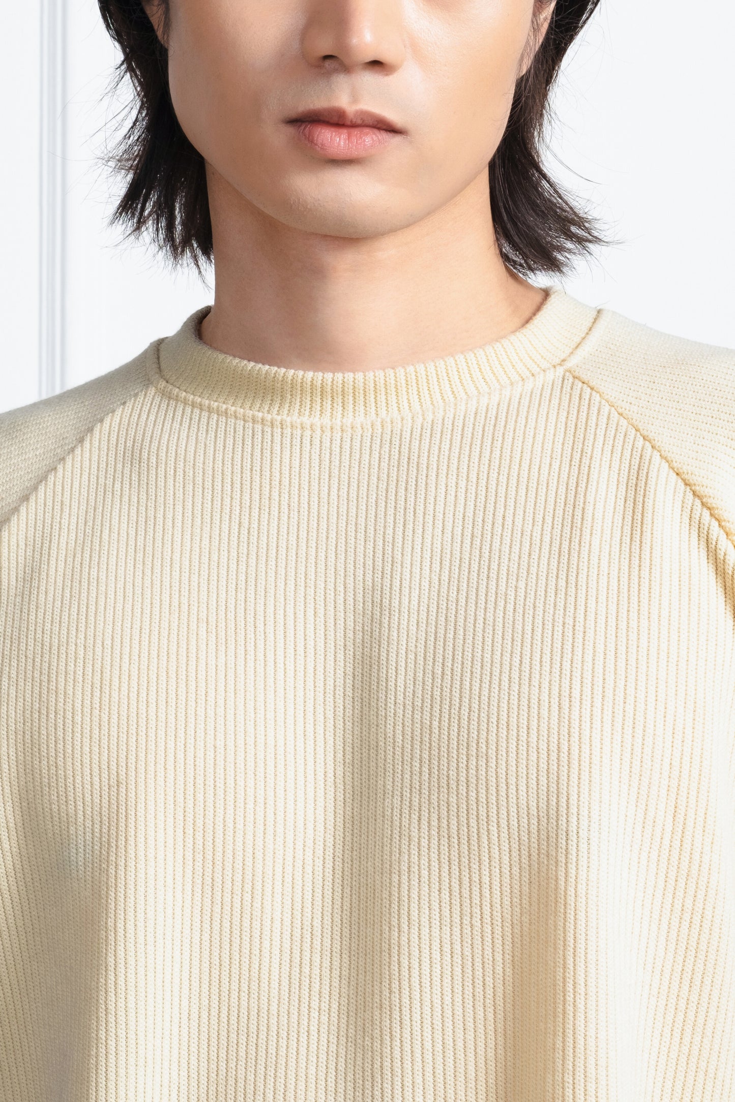 Tailored Fit Knitted Sweater - Tuscan Cream