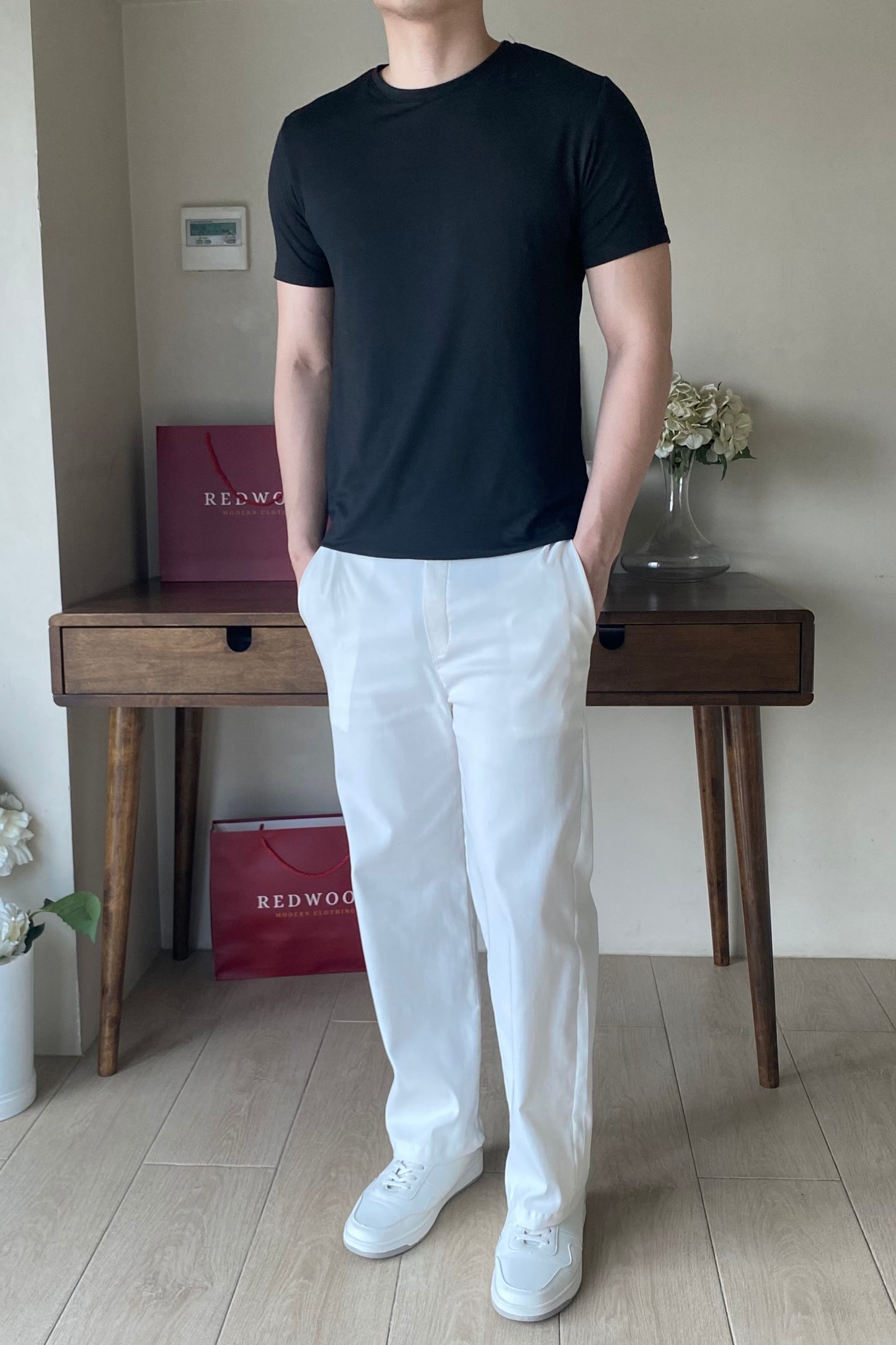 SmartStretch Pants - Classic White