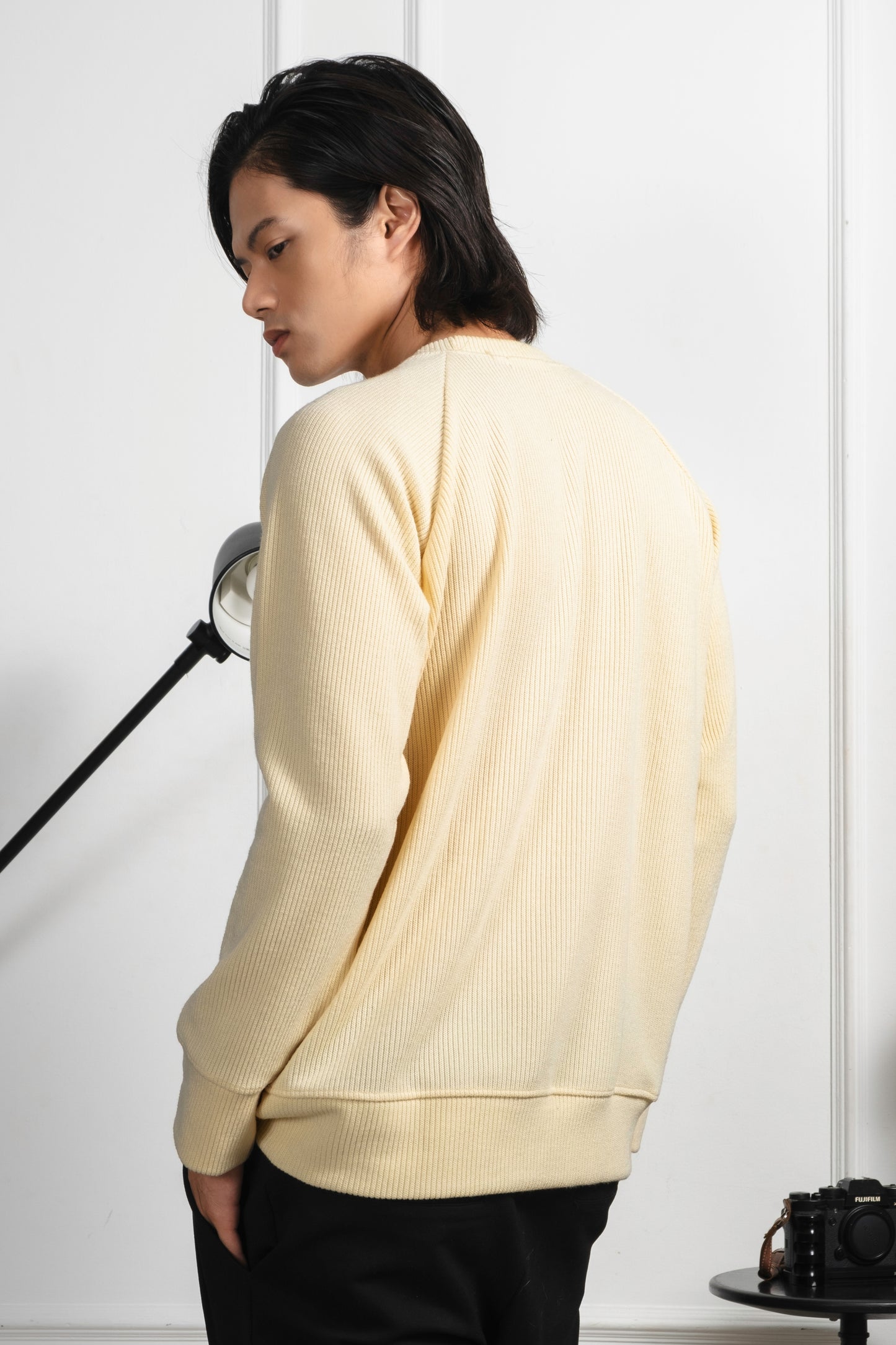 Tailored Fit Knitted Sweater - Tuscan Cream