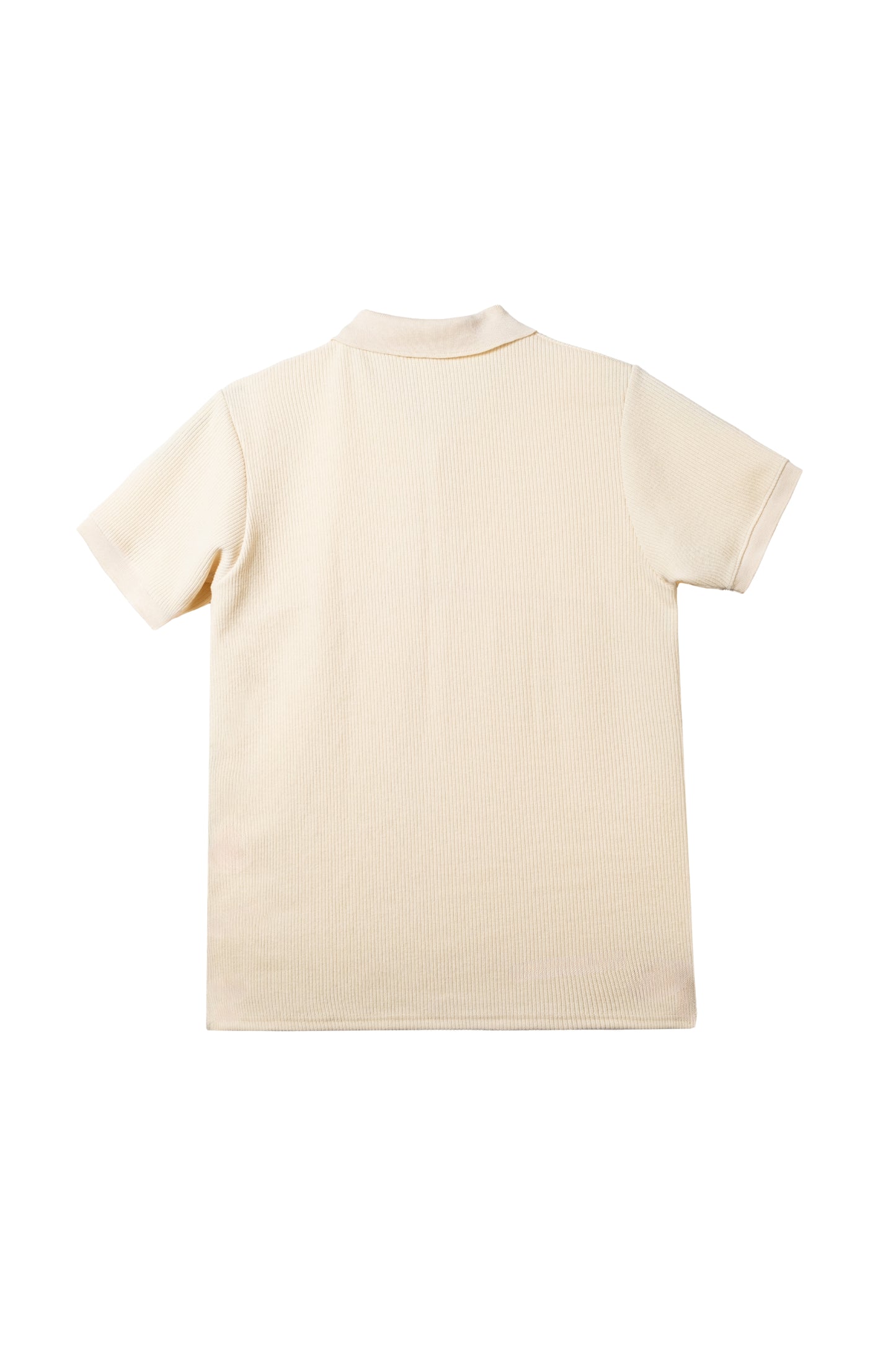 Slim-Fit Knitted Polo Shirt - Tuscan Cream