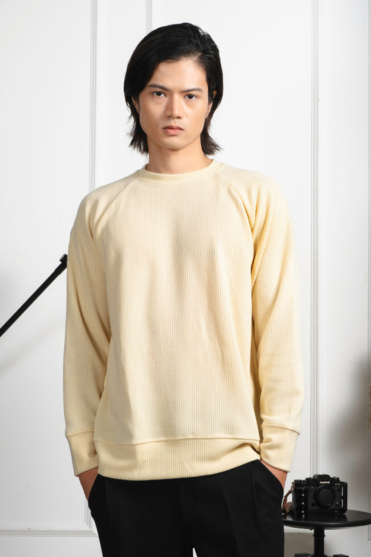 Tailored Fit Knitted Sweater - Tuscan Cream