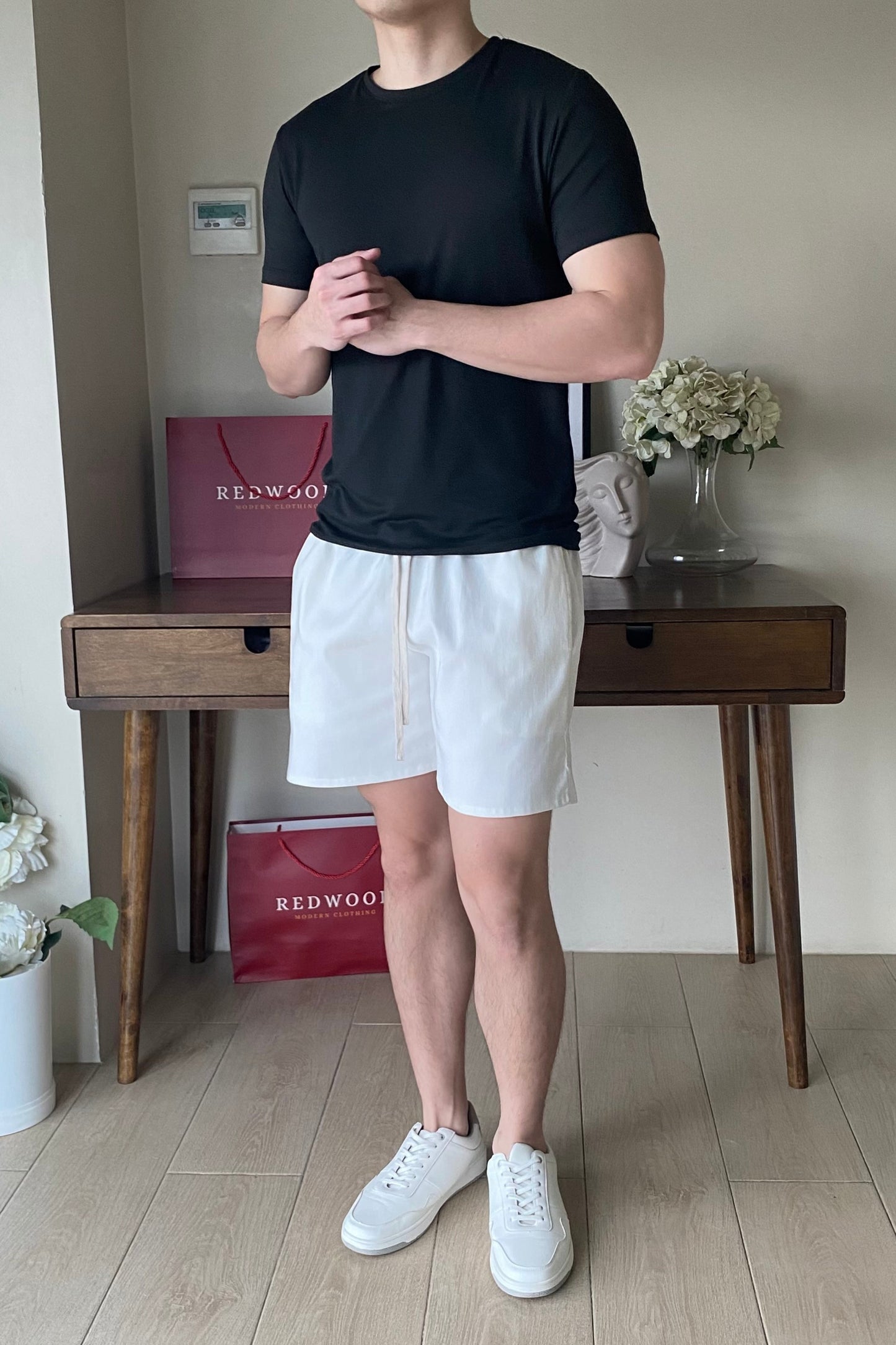 SmartStretch Shorts - Classic White