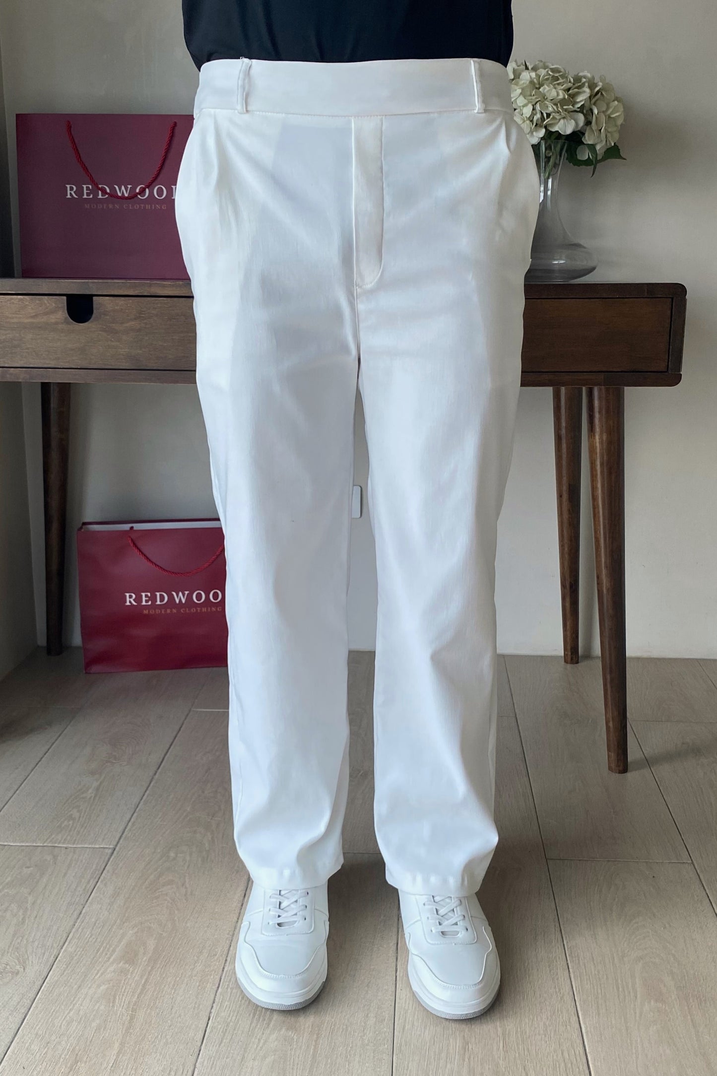 SmartStretch Pants - Classic White