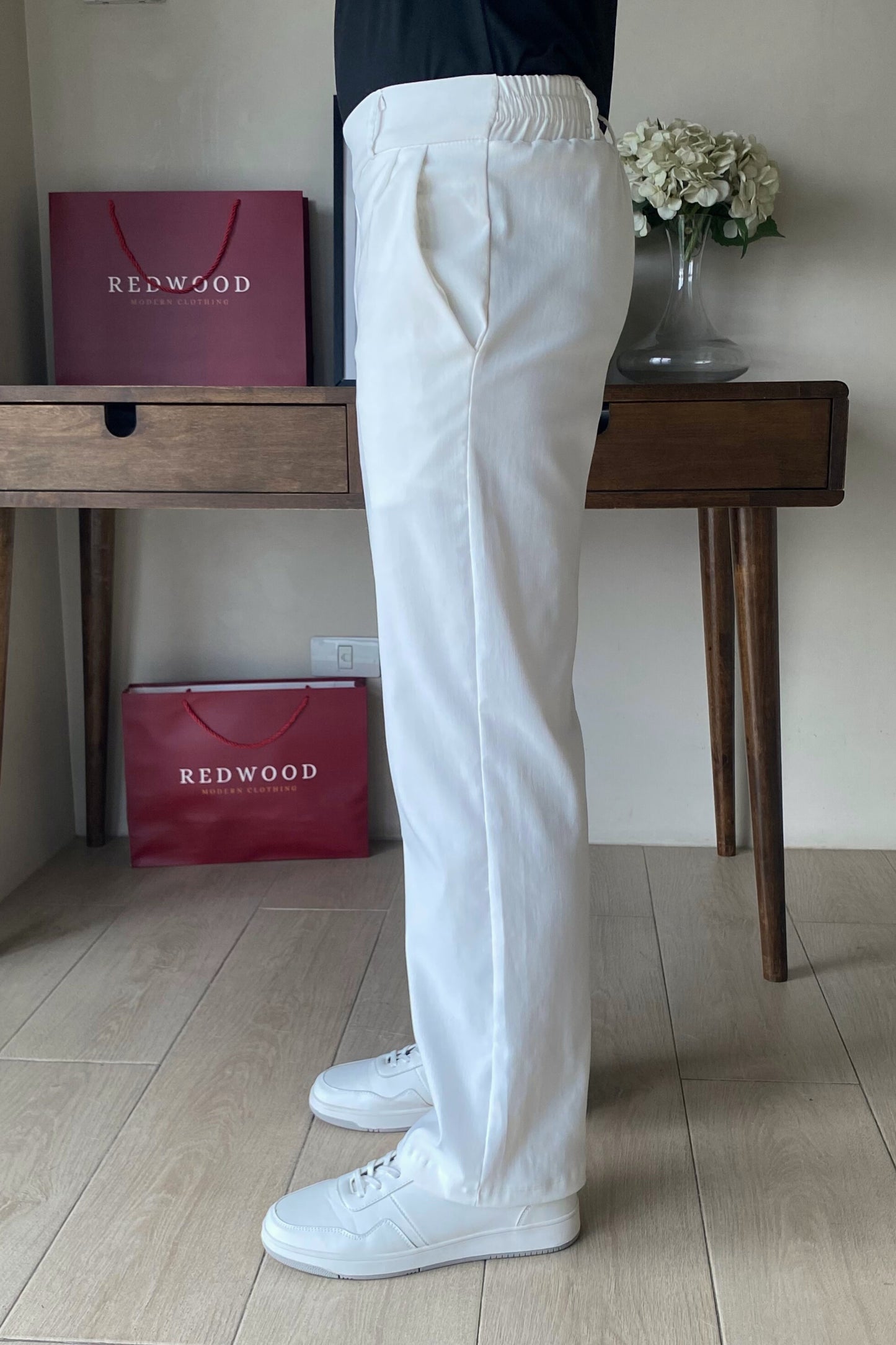 SmartStretch Pants - Classic White