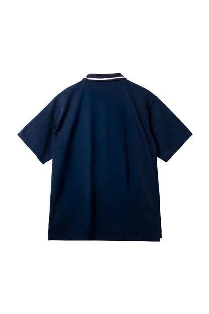 Oxford Knit Polo Shirt - Dark Navy