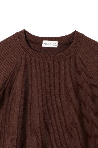 Tailored Fit Knitted Sweater - Cedar Brown