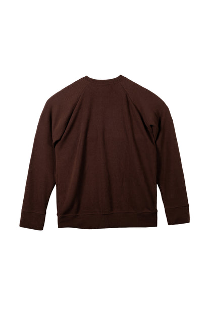 Tailored Fit Knitted Sweater - Cedar Brown