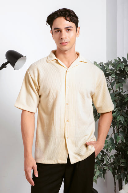 Knitted Shirt - Tuscan Cream