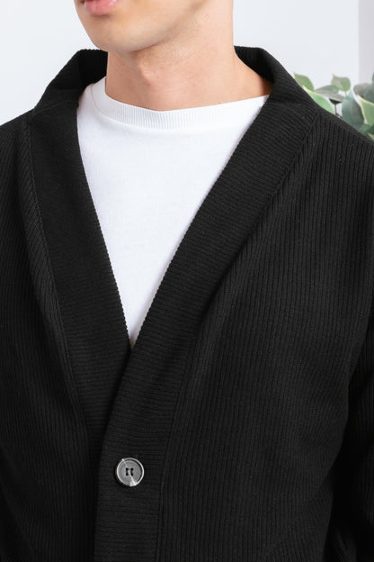 Knitted Cardigan - Black